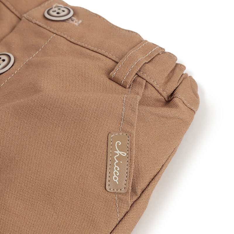 Boys Light Brown Solid Shorts image number 2